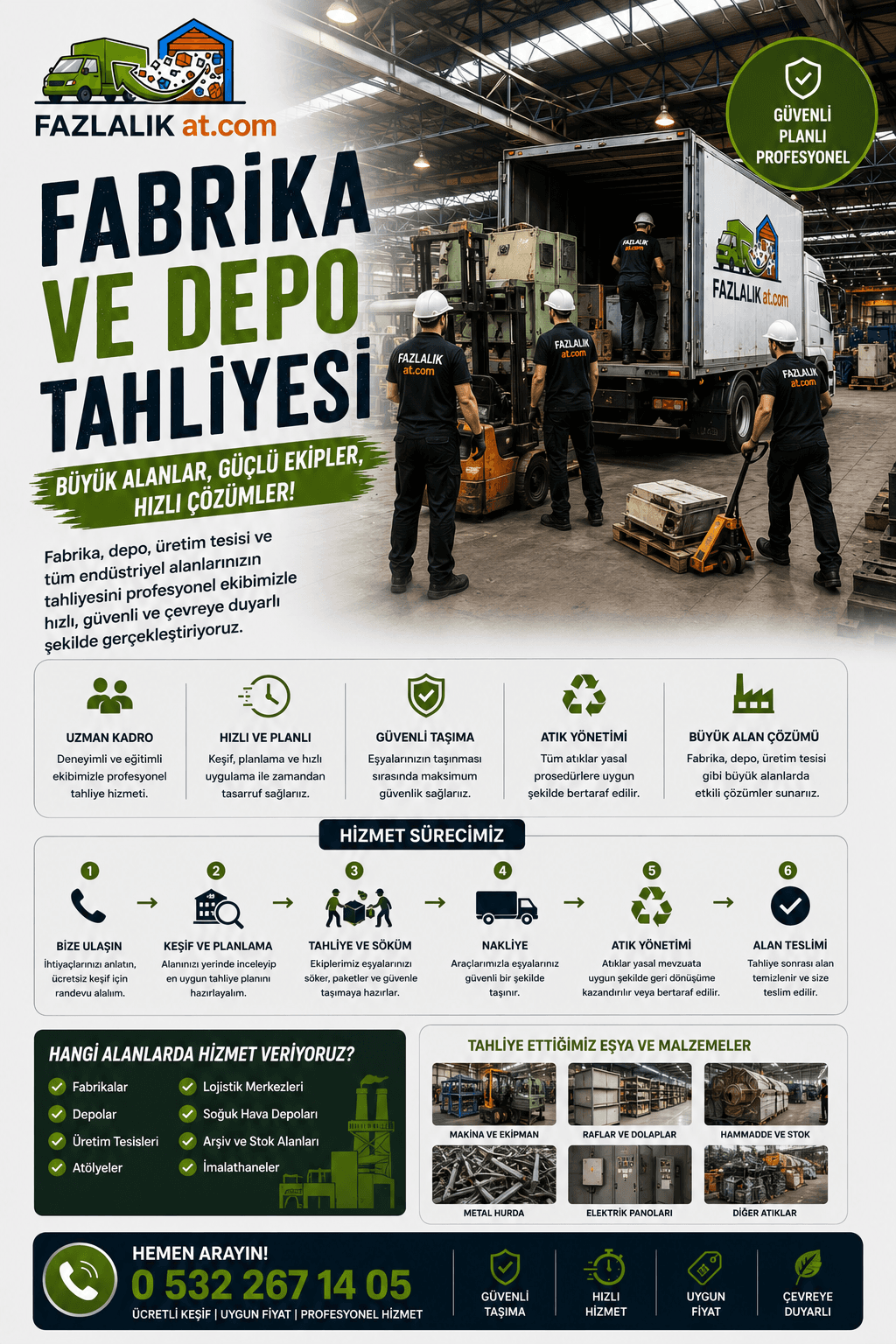Fabrika & Depo Tahliyesi