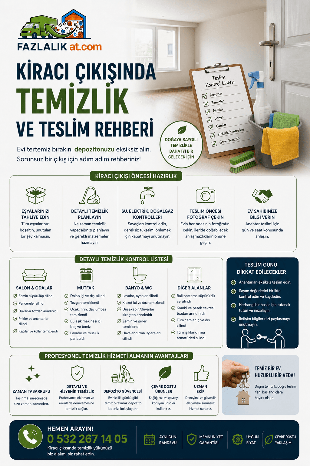 Kiracı Tahliyesi Sonrası Daire Temizliği ve Eşya Boşaltma