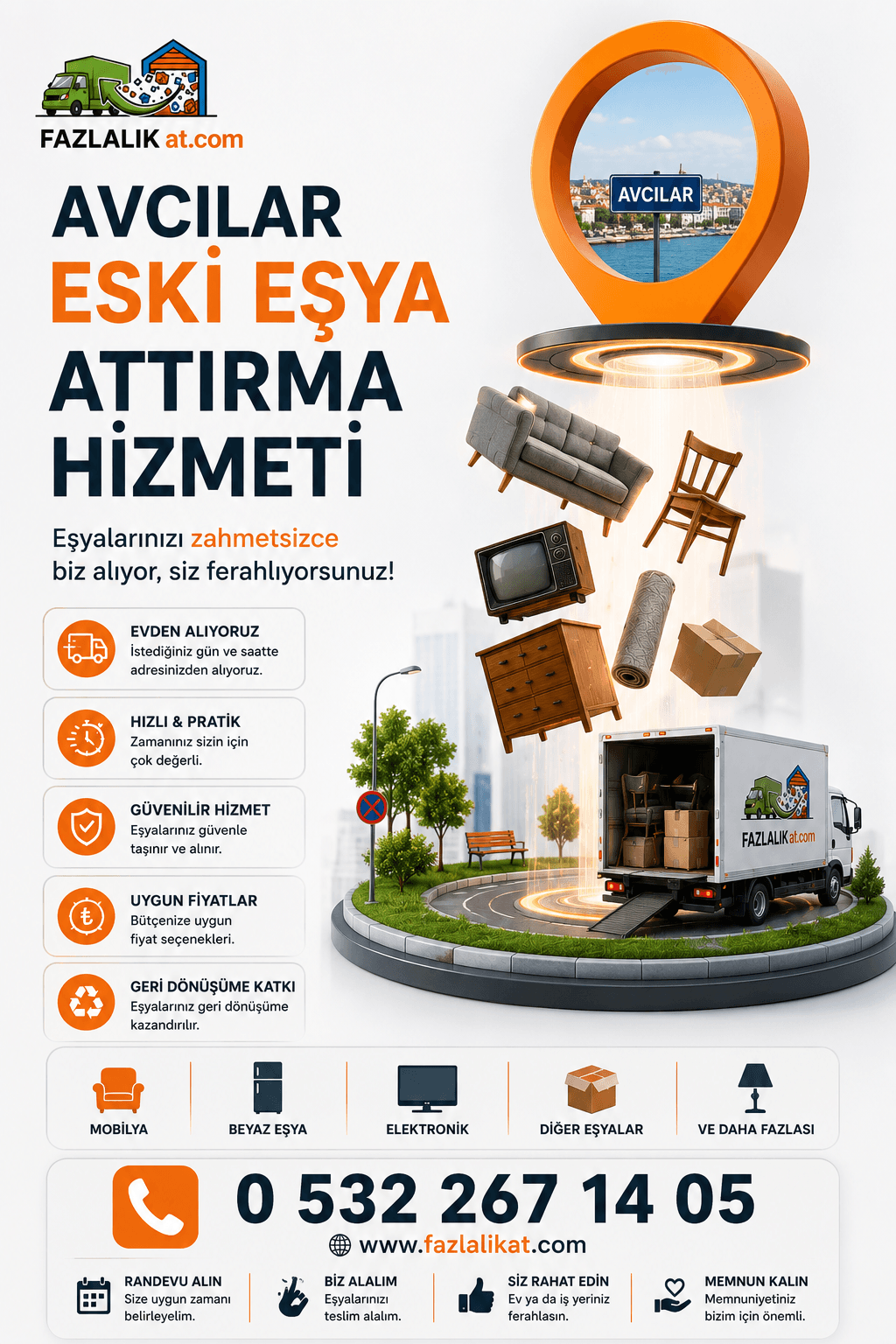 Avcılar Eski Eşya Attırma Hizmeti