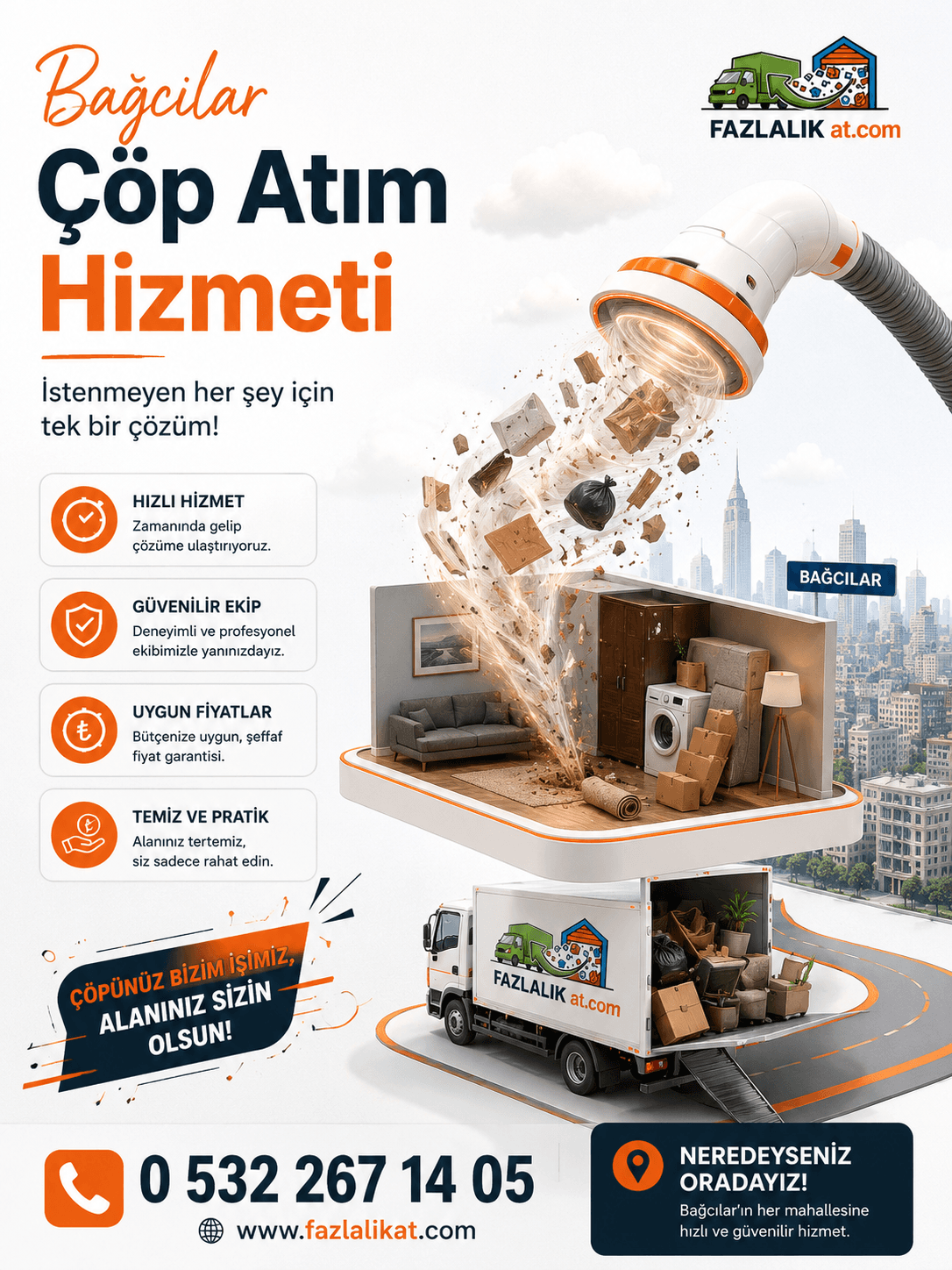 Bağcılar Çöp Atım Hizmeti