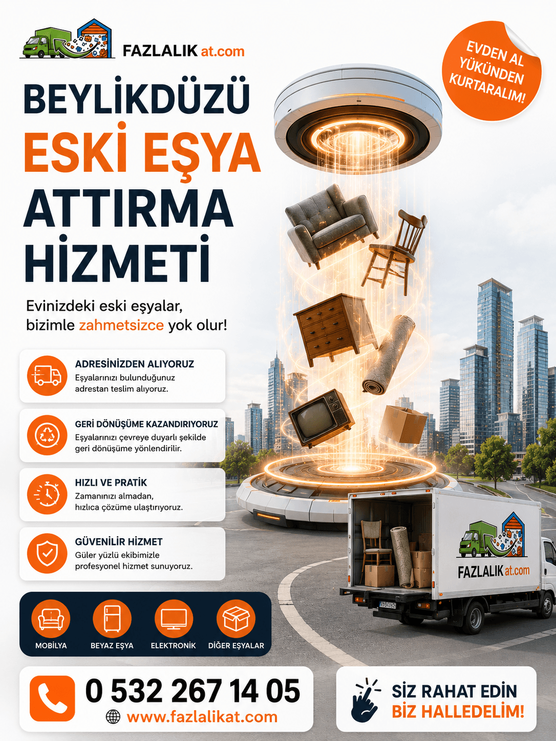 Beylikdüzü Eski Eşya Attırma Hizmeti