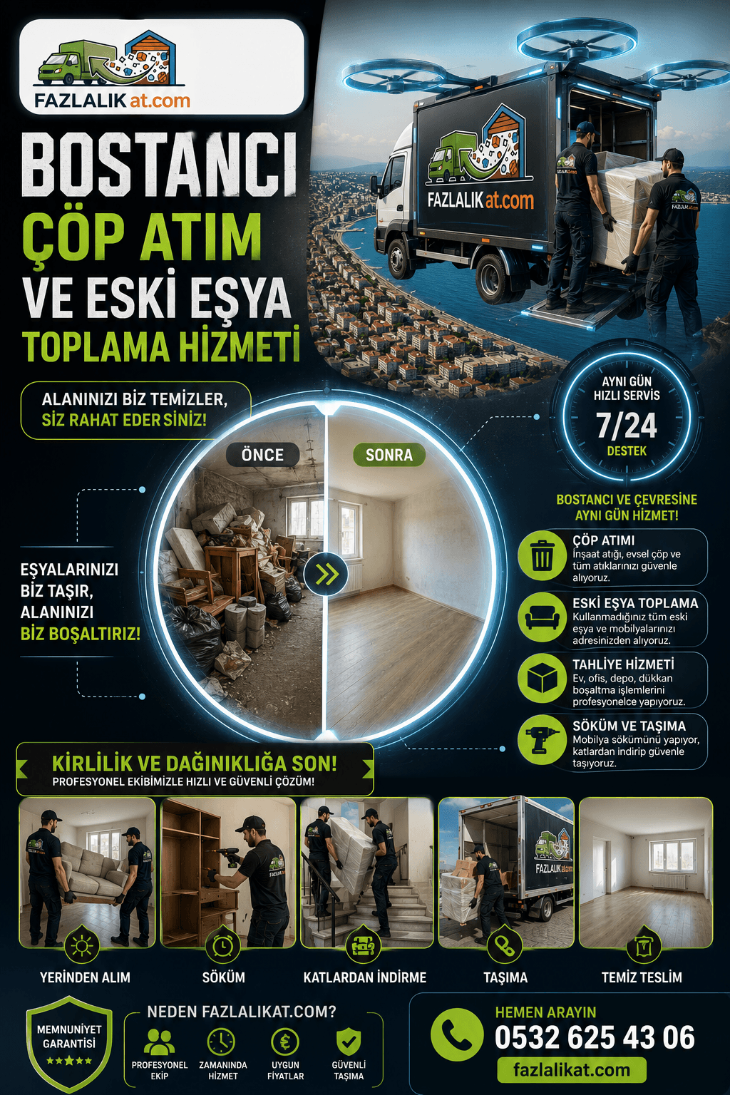 Bostancı Çöp Atım ve Eski Eşya Toplama Hizmeti