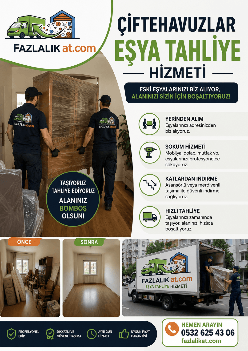 Çiftehavuzlar Eşya Tahliye Hizmeti