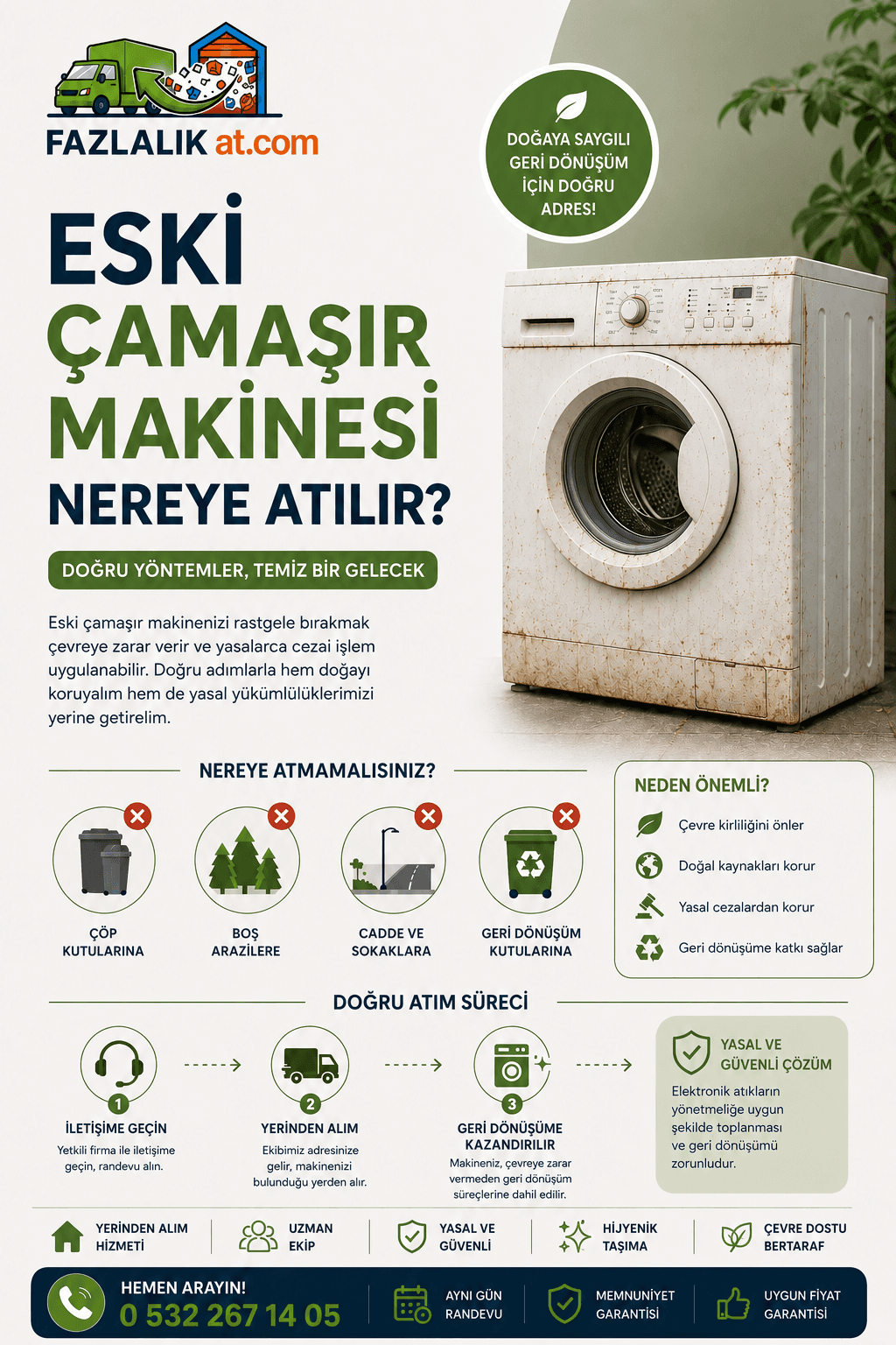 Eski Çamaşır Makinesi Nereye Atılır?