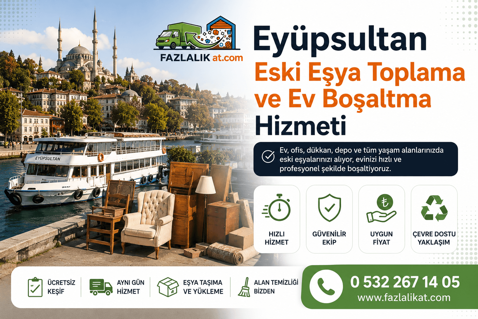 Eyüpsultan Eski Eşya Toplama ve Ev Boşaltma Hizmeti