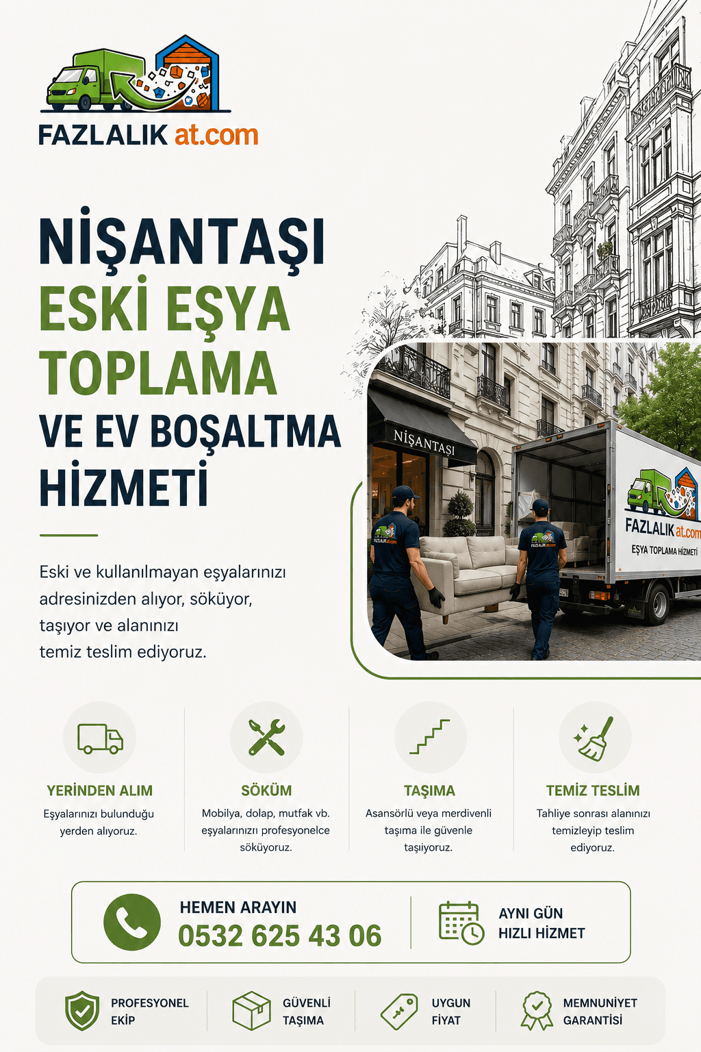 Nişantaşı Eski Eşya Toplama ve Ev Boşaltma Hizmeti