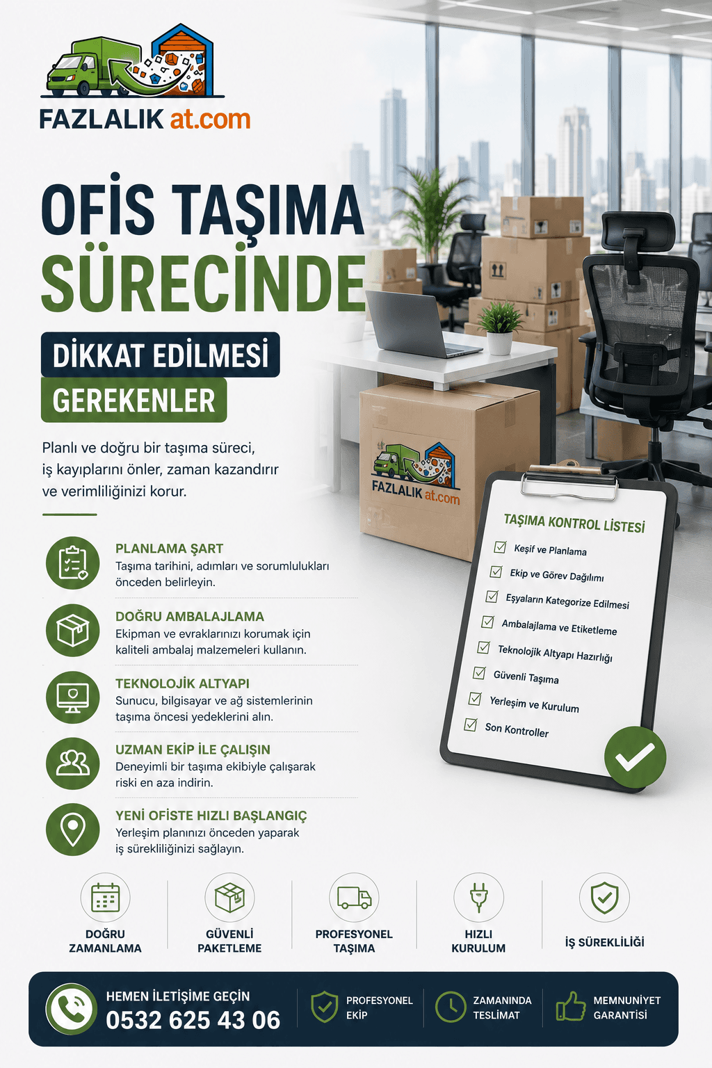 Ofis Taşıma Sürecinde Dikkat Edilmesi Gerekenler